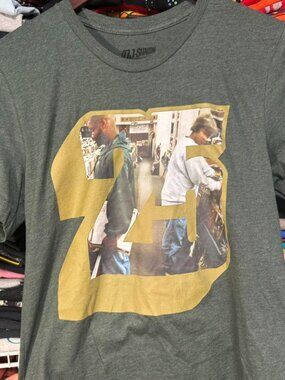 DJ Shadow 25th anniversary green graphic t shirt